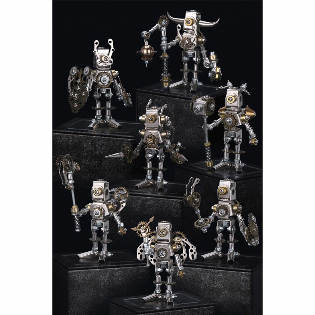 DIY Assembly 3D Metal Mechanical Saints Blind Box Puzzle Model Kit