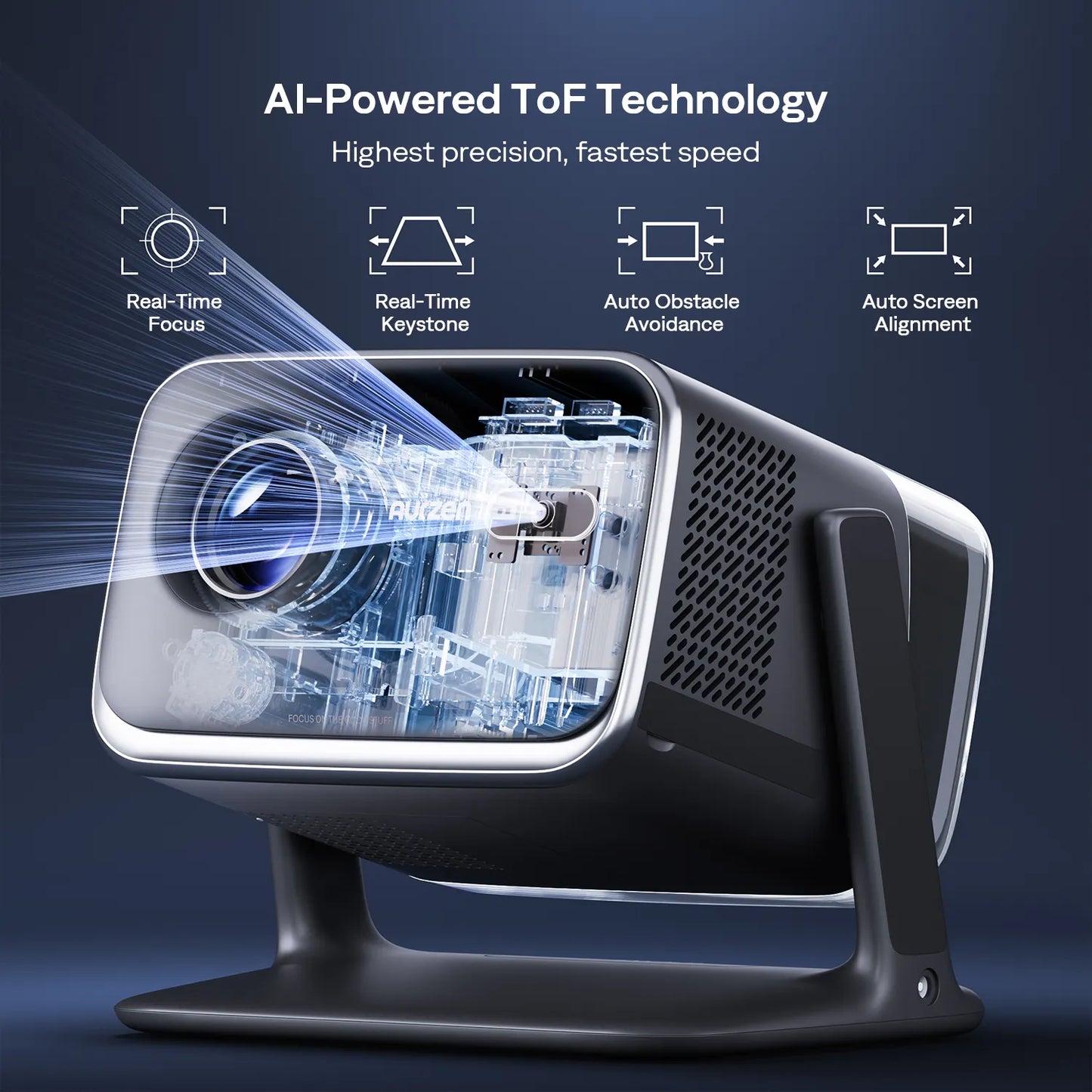Aurzen BOOM mini Google TV Smart Projector