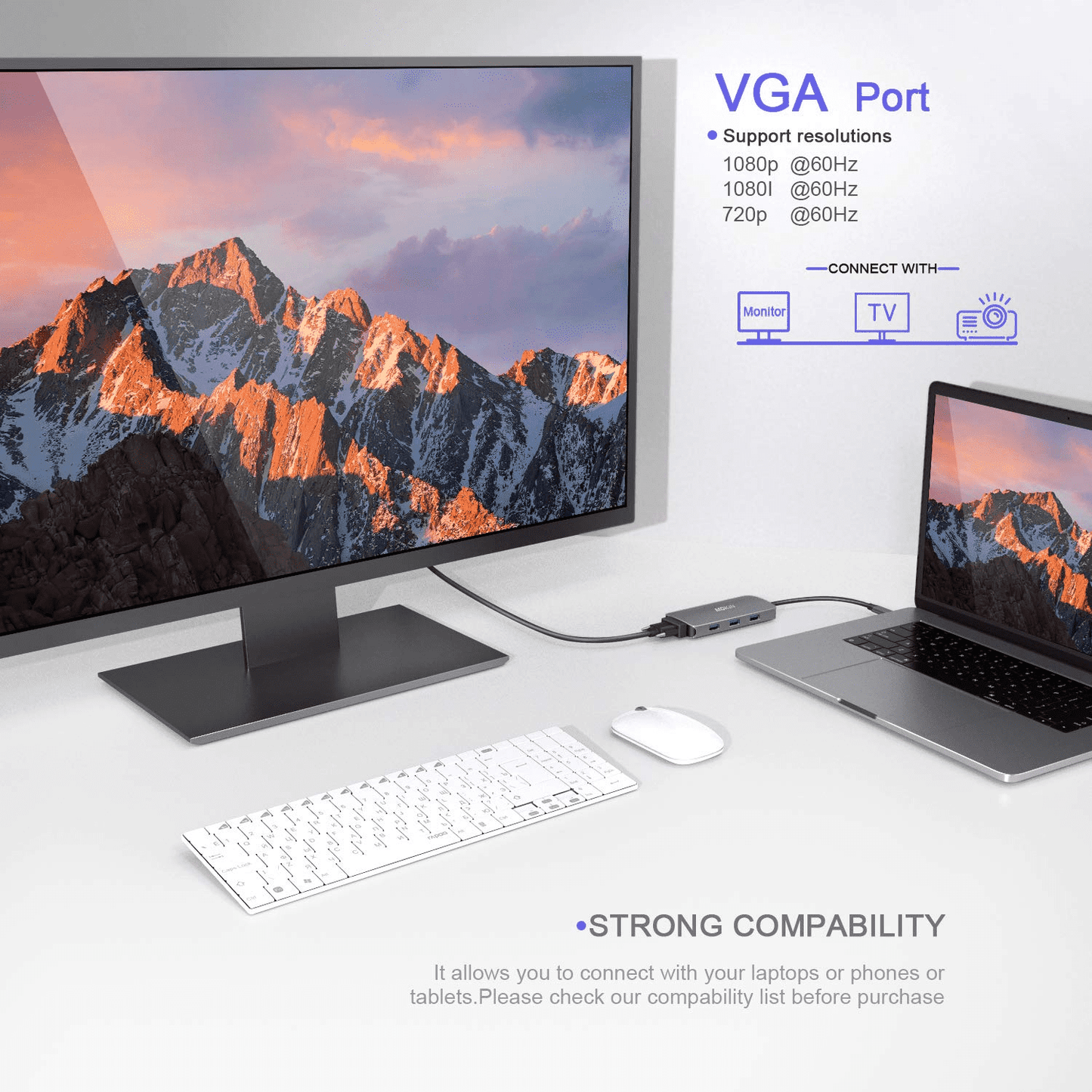 MOKiN 8 IN 1 USB-C Hub Multiport Adapter for MacBook Pro