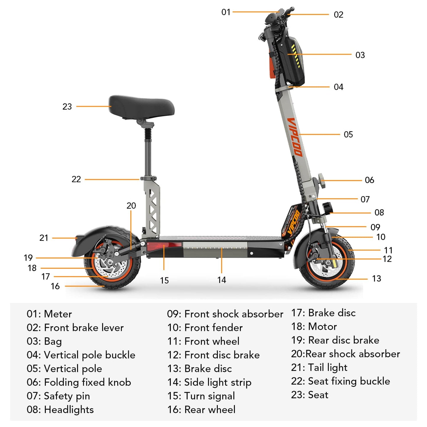 VIPCOO VS1 Foldable Electric Scooter