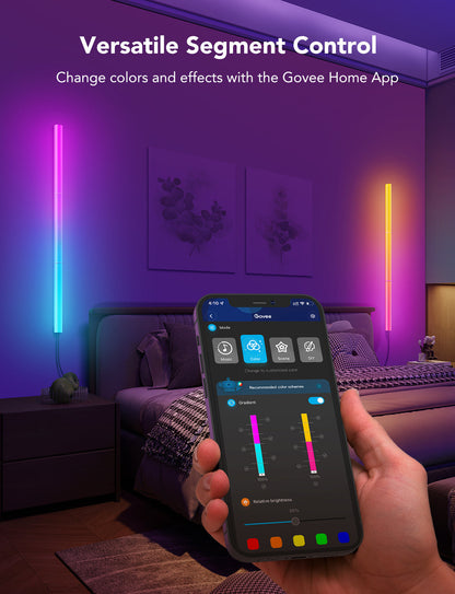 مصابيح حائط Glide Lively RGBIC المجددة