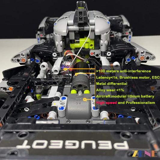 Kit de funciones de potencia para el hipercoche híbrido LEGO PEUGEOT n.° 42156 (alto rendimiento)