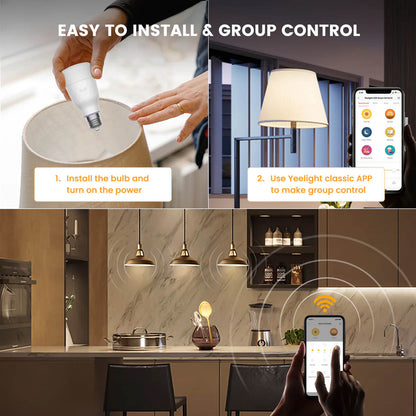 Yeelight Smart Dimmable Bulb W3- 4pack