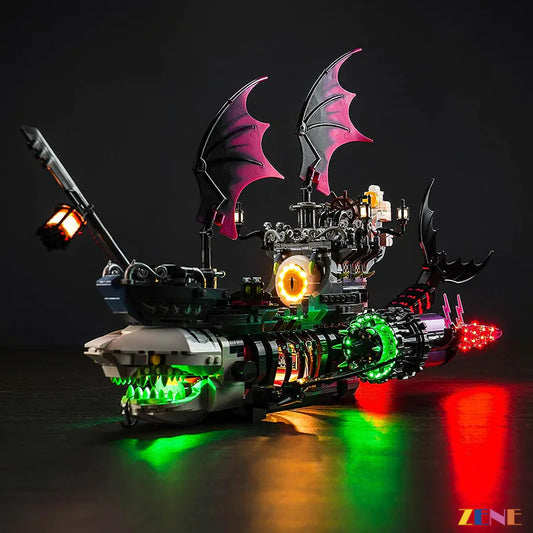 Kit de iluminación para LEGO DREAMZzz Barco Tiburón Pesadilla n.° 71469