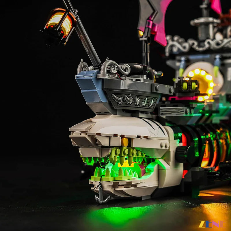 Kit de iluminación para LEGO DREAMZzz Barco Tiburón Pesadilla n.° 71469