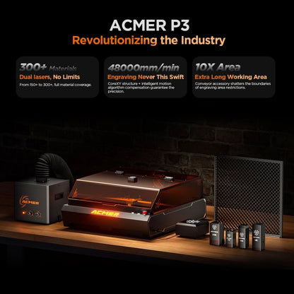 ACMER P3 IR＆Diode Enclosed Dual Laser Engraver