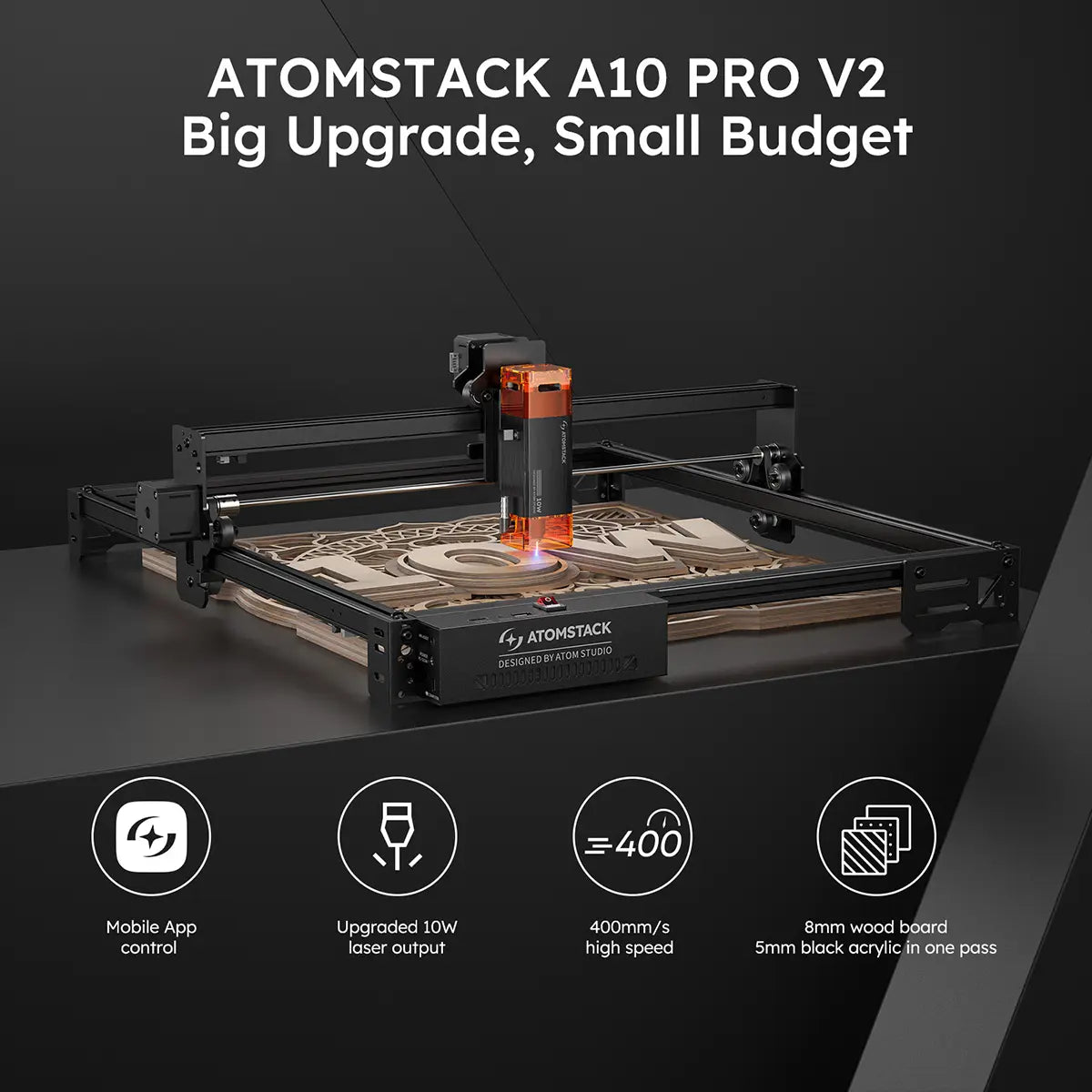 AtomStack A5/A10 Pro V2 5W/10W Laser Engraver