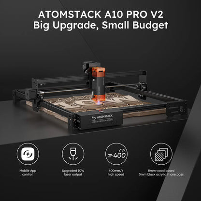 AtomStack A5/A10 Pro V2 5W/10W Laser Engraver