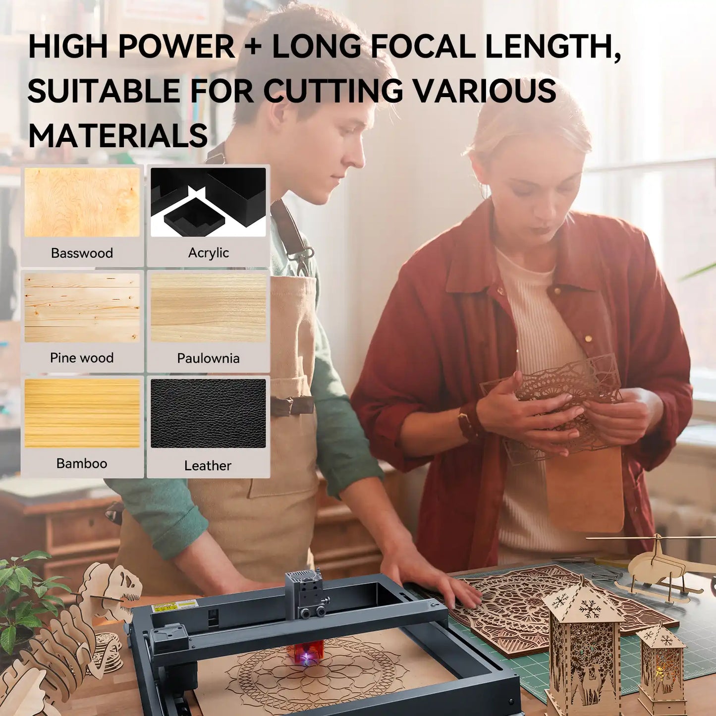 AtomStack A12/A24 Pro 12W/24W Unibody Frame Laser Engraver