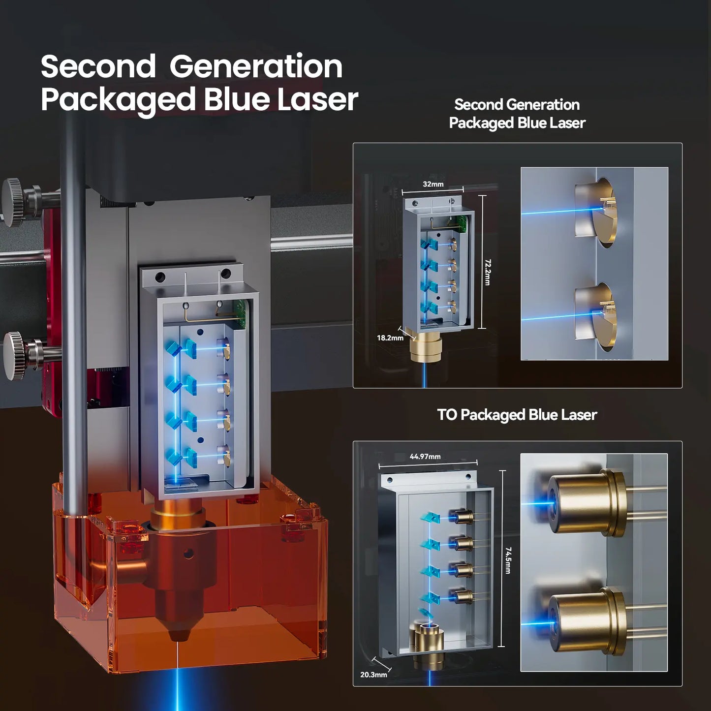 AtomStack A12/A24 Pro 12W/24W Unibody Frame Laser Engraver