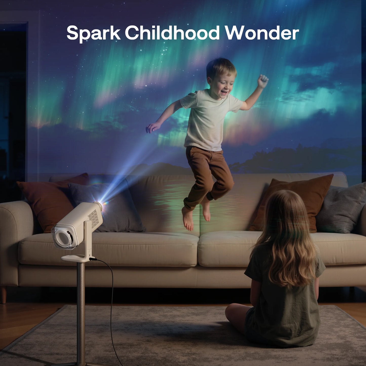 Aurzen BOOM air Google TV Smart Projector | US Version