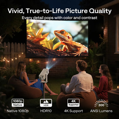 Aurzen BOOM air Google TV Smart Projector | US Version