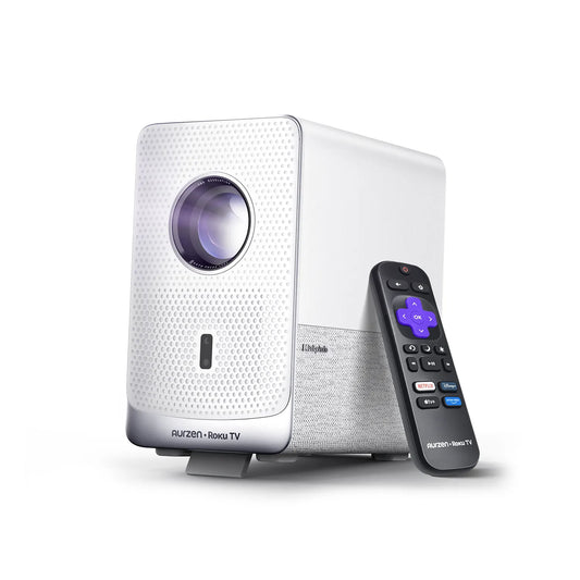 Aurzen EAZZE D1R Cube Roku TV Smart Projector