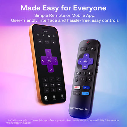 Aurzen EAZZE D1R air Portable Roku TV Smart Projector