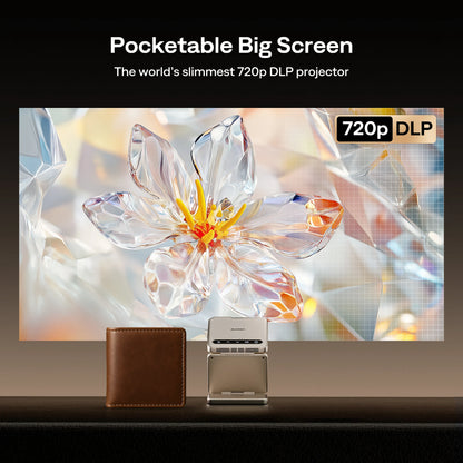 Aurzen ZIP Tri-Fold Portable Mini Projector | US Version