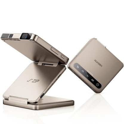 Aurzen ZIP Tri-Fold Portable Mini Projector | US Version