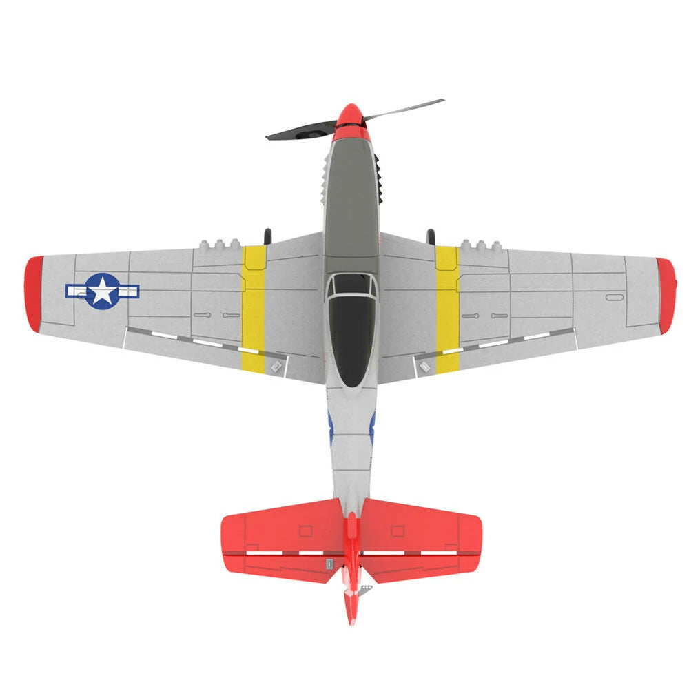 Volantex Mustang P-51D RC Plane 400mm Wingspan 2.4G 6-Axis Gyro Airplane One Key Return EPP for Beginner
