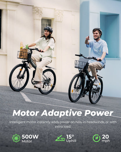 isinwheel M40 Folding Electric Bike with Basket