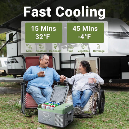 BODEGACOOLER 12 Volt Car Refrigerator 26qt Electric Cooler