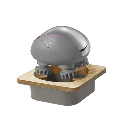 Breo Scalp Mini Pro Massager Silver with Base