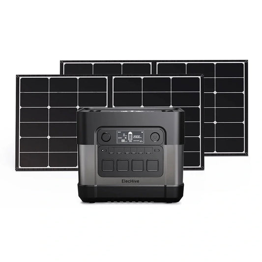 ElecHive 2500 Combo (100W Solar Panel*2)