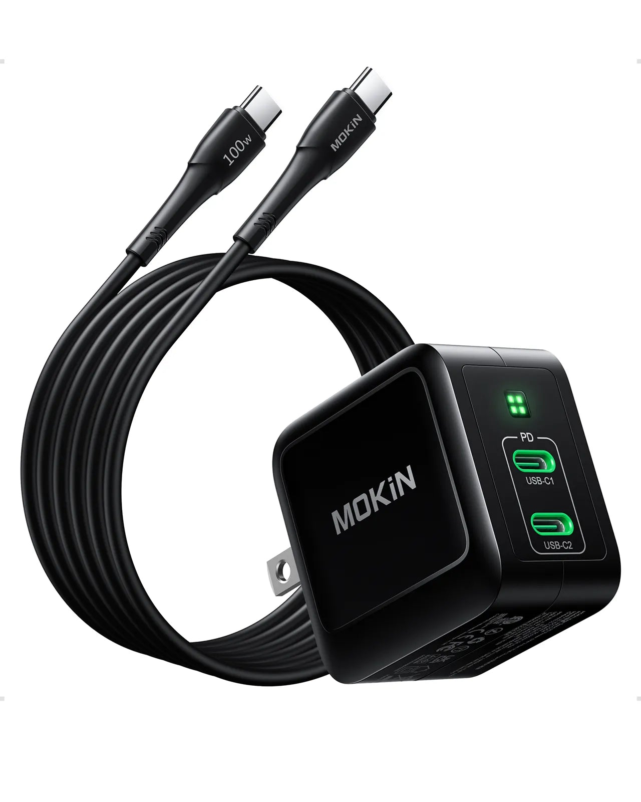 MOKiN 67W GaN USB-C Charger Foldable Wall Charger