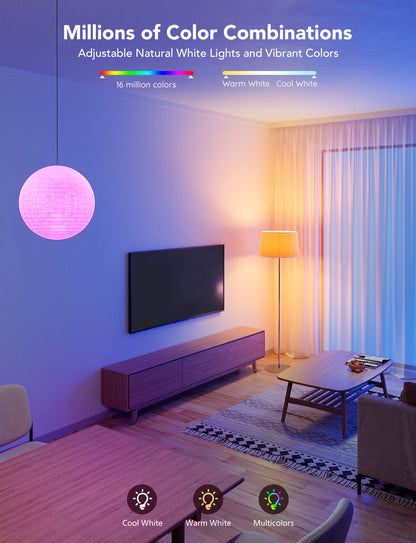 Refurbished Govee Smart RGBWW Light Bulbs 1200 Lumens