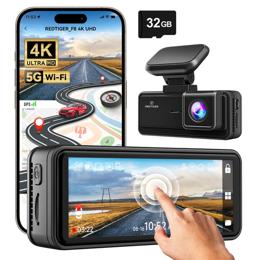 Choice: Redtiger 1-Channel F8 Touch Screen Dash Cam