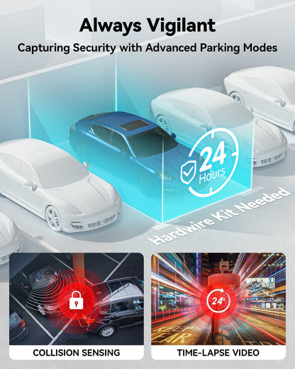 Choice: Redtiger 1-Channel F8 Touch Screen Dash Cam
