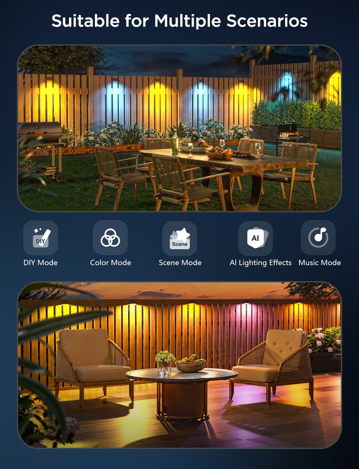 Refurbished Govee Outdoor Deck Lights