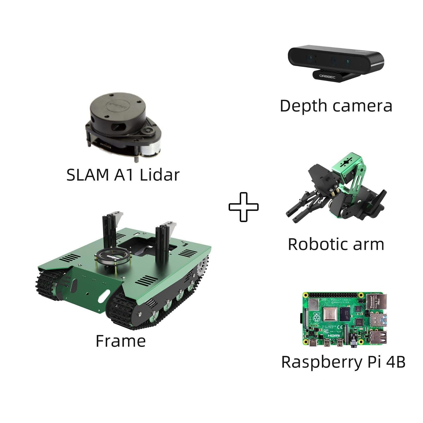 Yahboom ROS Transbot STEM Education Python Programming Robot with Lidar Depth camera MoveIt 3D mapping for Raspberry Pi