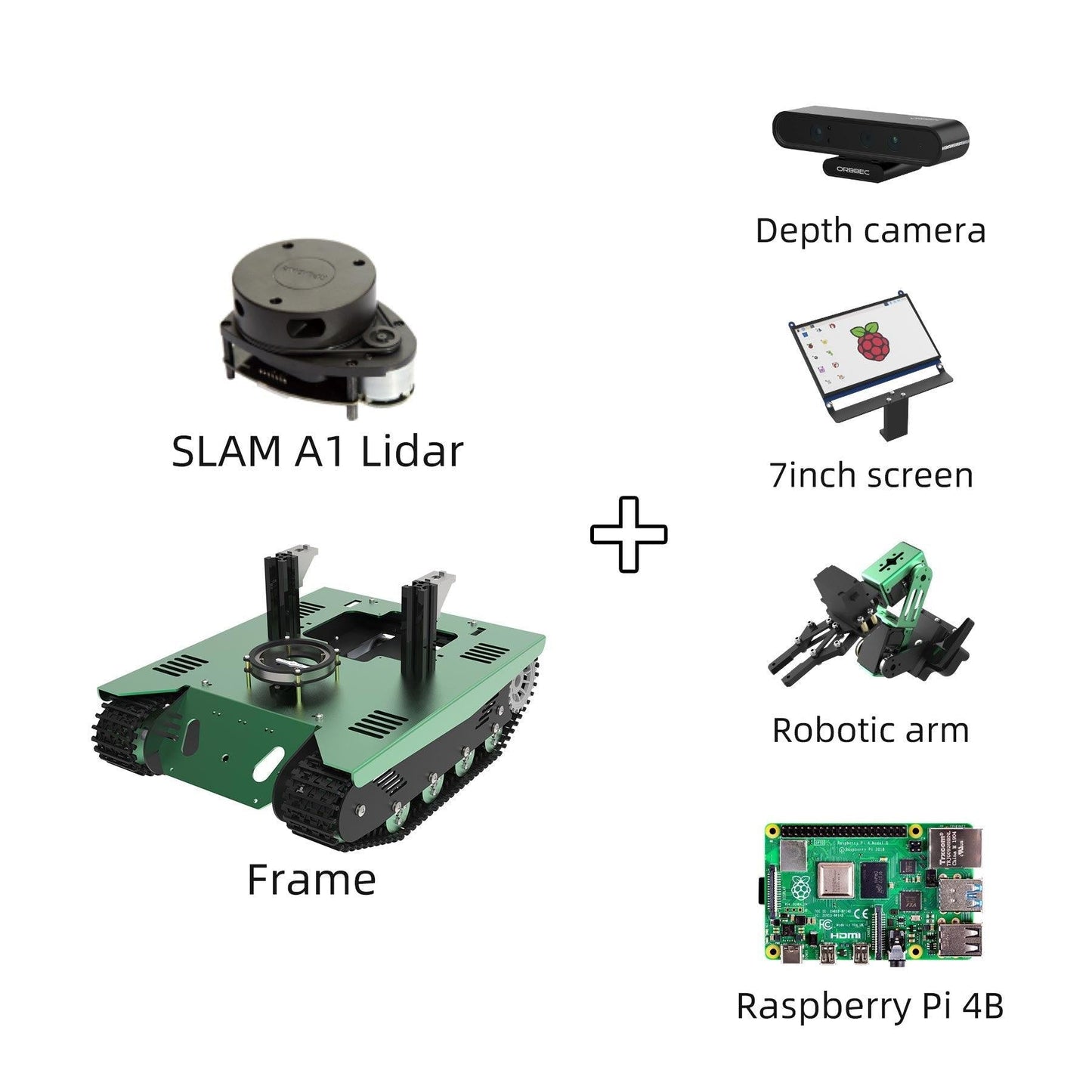 Yahboom ROS Transbot STEM Education Python Programming Robot with Lidar Depth camera MoveIt 3D mapping for Raspberry Pi