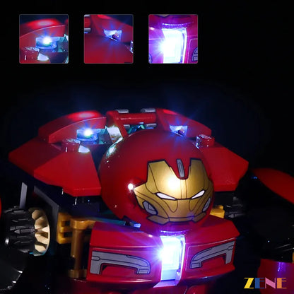 Kit de iluminación para LEGO The Hulkbuster Smash-Up n.° 76104