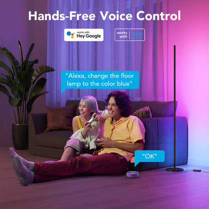 Refurbished RGBICW Smart Corner Floor Lamp