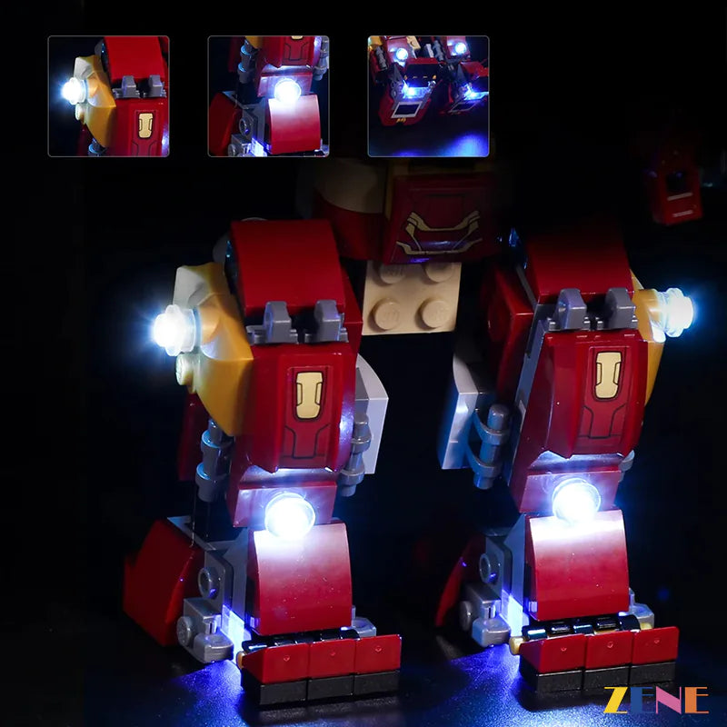 Kit de iluminación para LEGO The Hulkbuster Smash-Up n.° 76104