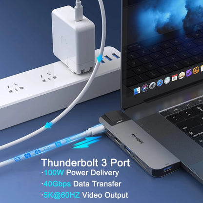 MOKiN 8-in-2 Multiport Adapter for Laptop