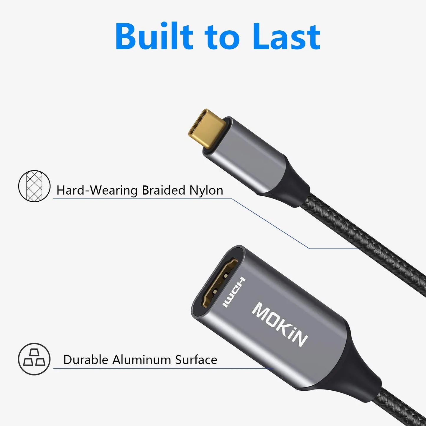 MOKiN USB C to HDMI Adapter Connector for Monitor