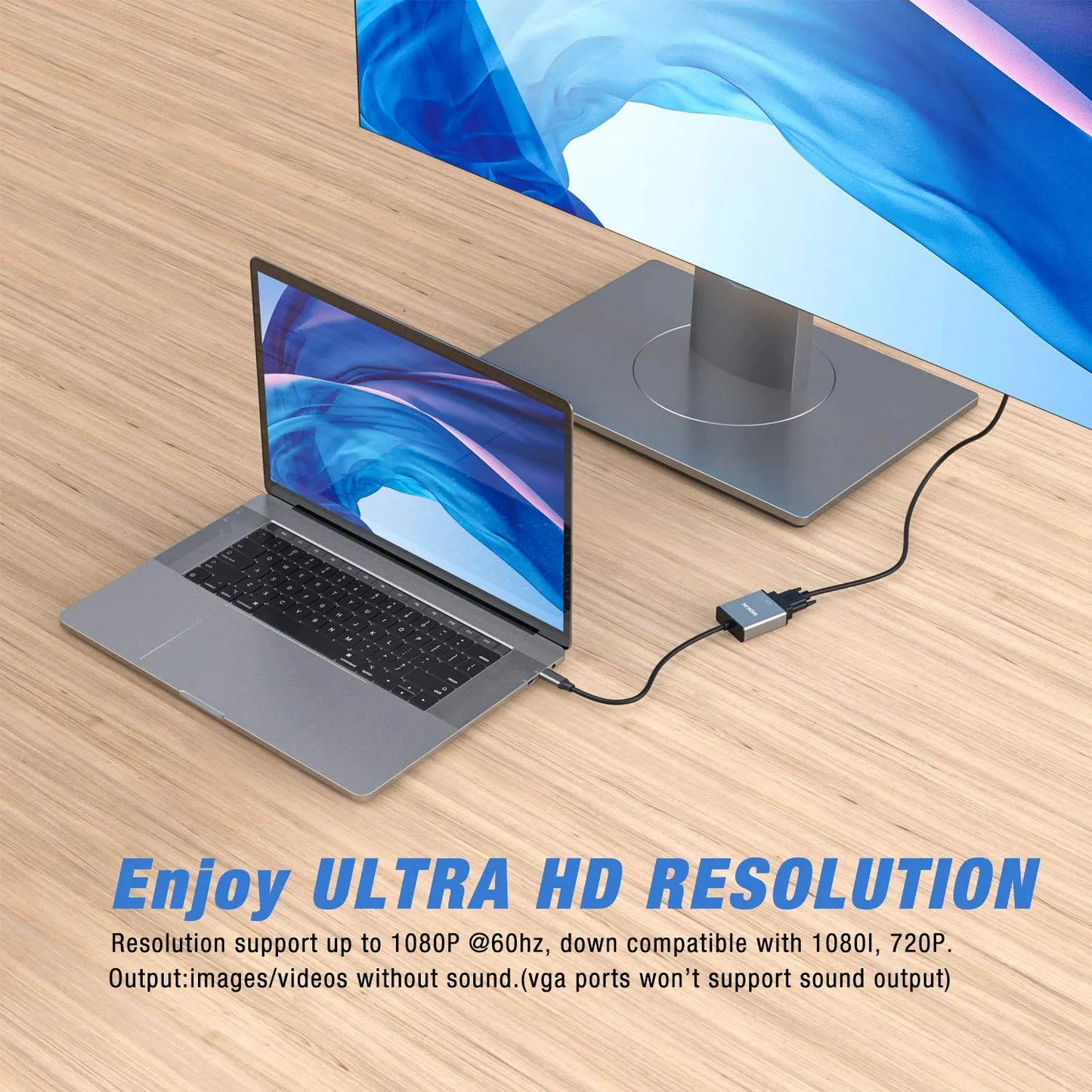MOKiN USB C(Type C) to VGA Adapter Cable