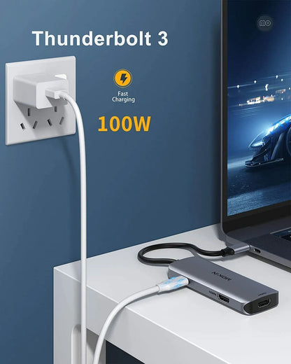 MOKiN 6 IN 1 Docking Station USB-C to Dual HDMI Adapter