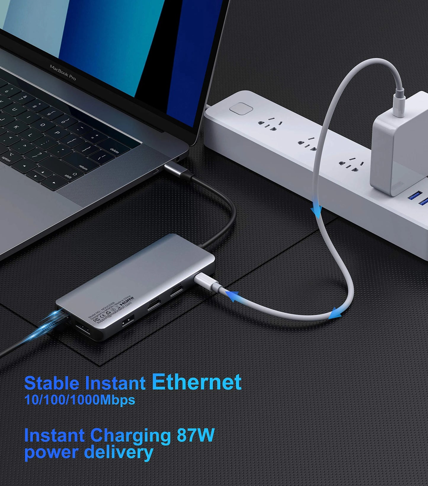 MOKiN 12-in-1 USB-C Desktop Hub with Dual HDMI Adapter