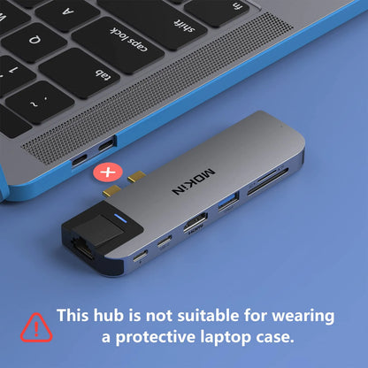 MOKiN 8-in-2 Multiport Adapter for Laptop