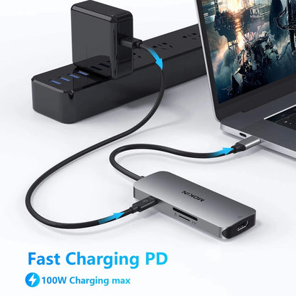 MOKiN 7‑in‑1 Multiport USB‑C Hub Mac Dongle