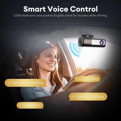 LINGDU LD06 1CH Dash Cam 5K Voice Control 24H Parking Mode No Battery