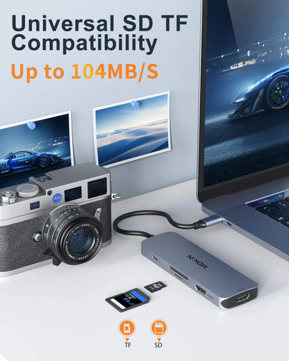 MOKiN 8 IN 1 USB-C to Dual HDMI Docking Station
