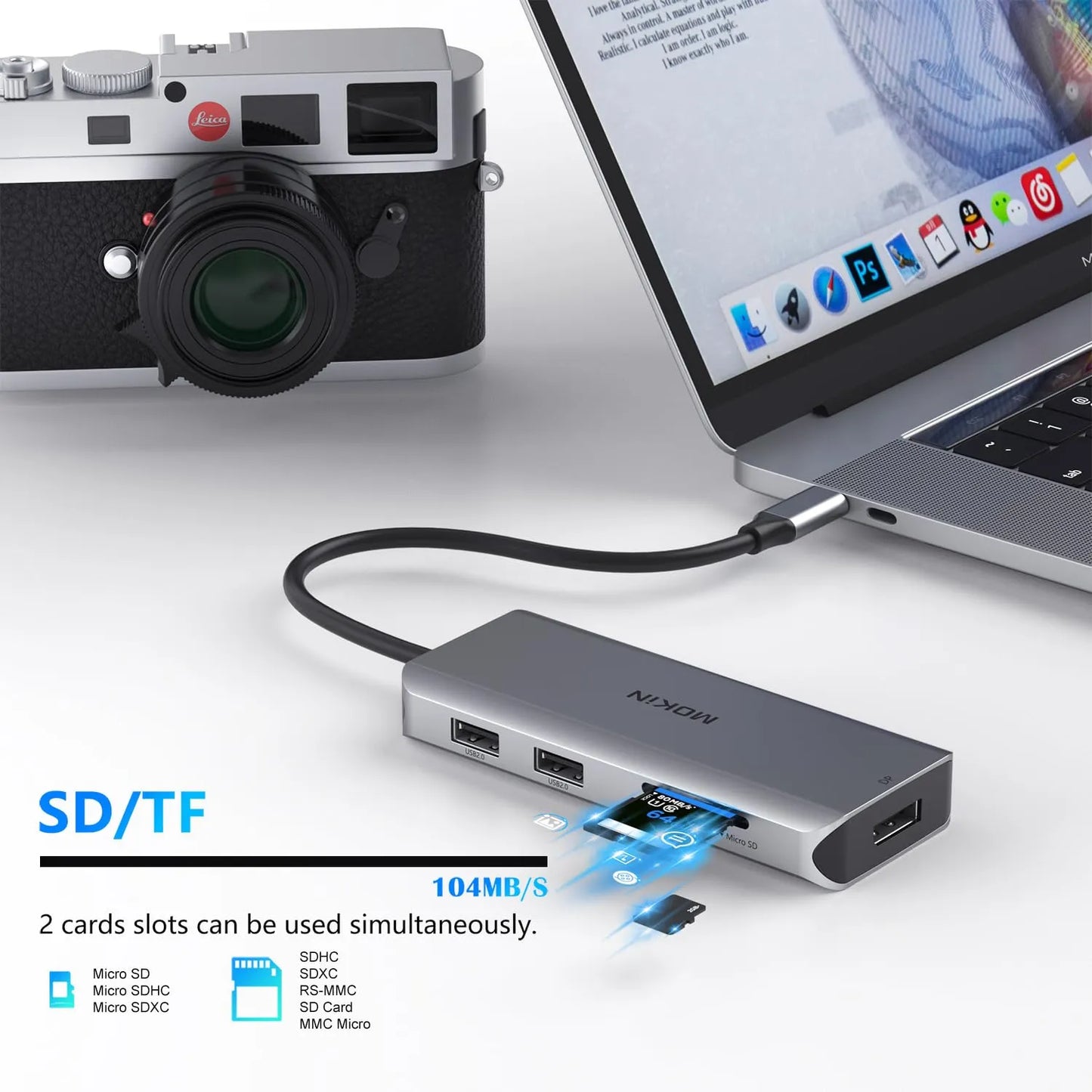 MOKiN 9 IN 1 USB-C Docking Station With Triple Display