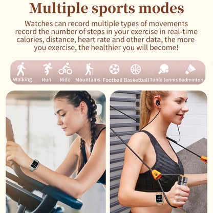 Womens Smart Watches for Android iOS(Make Calls), Fitness Tracker with Heart Rate Blood Pressure Monitor Sleep Tracker Diamonds Designer Smartwatch