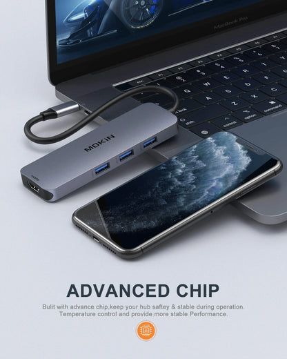 MOKiN 8 IN 1 USB-C to Dual HDMI Docking Station