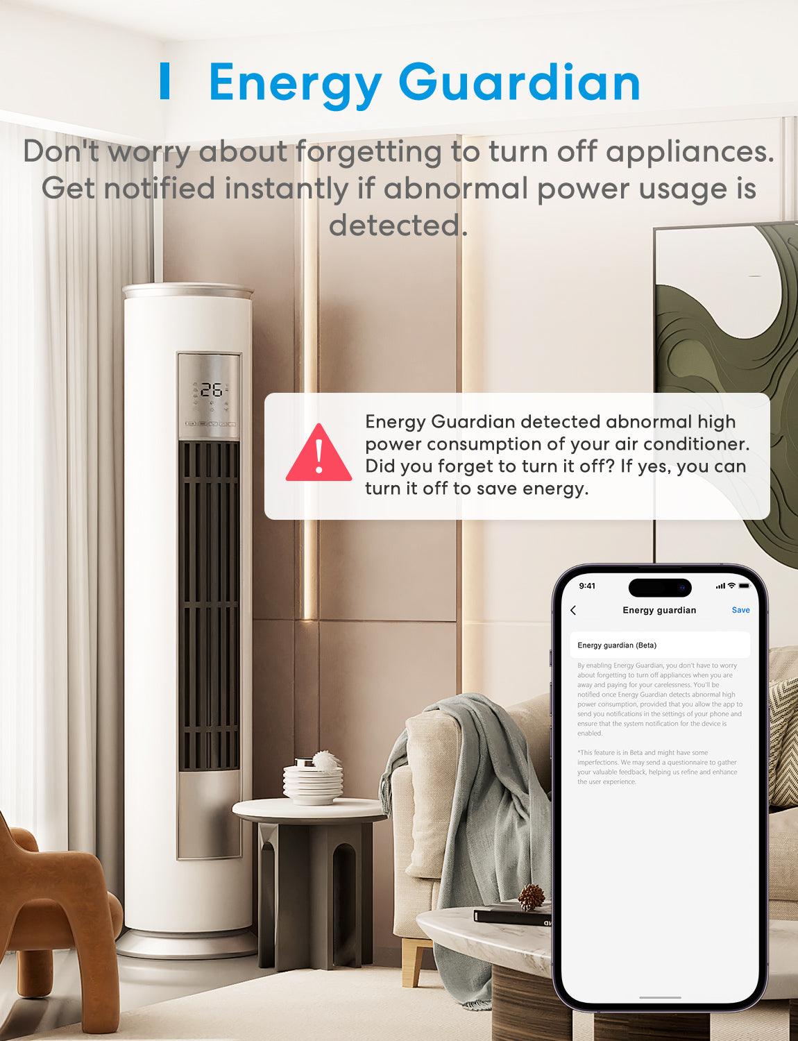 Meross Matter Smart Plug with Energy Monitor, MSS315MA, 2-Pack (AU Version)