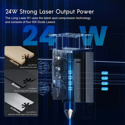 Longer B1 20W/30W/40W Laser Engraving & Cutting Machine
