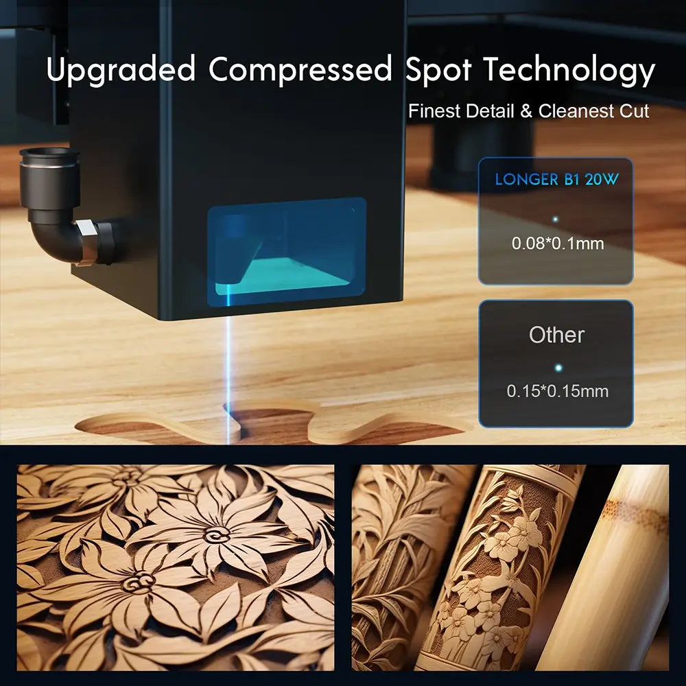 Longer B1 20W/30W/40W Laser Engraving & Cutting Machine
